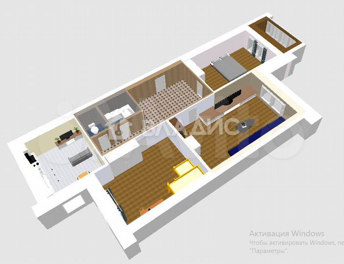 3-к. квартира, 85 м², 1/14 эт.