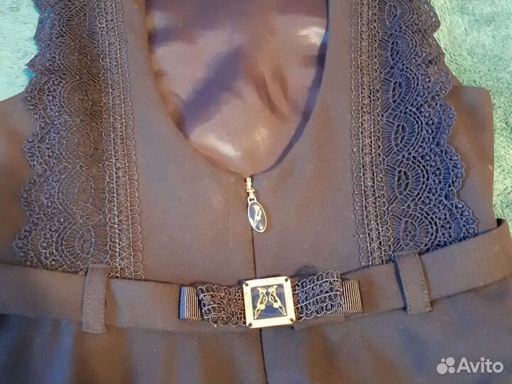 Школьный сарафан синий