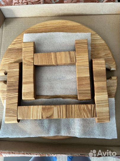 Деревянный винный столик, менажница