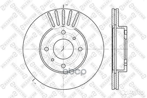 6020-2231V-SX диск тормозной передний Nissan P