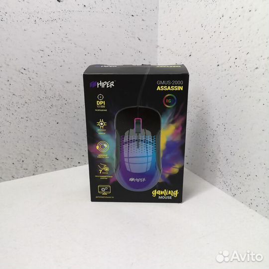Мышь Hiper gmus-2000 Assassin (Рассрочка / В2)