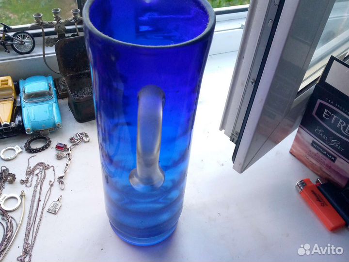 Кувшин цветное стекло