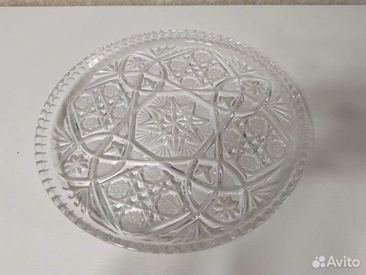 Хрустальный поднос СССР