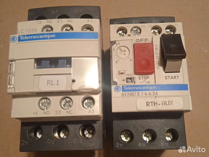 Контактор пускатель реле клемма Schneider Electr