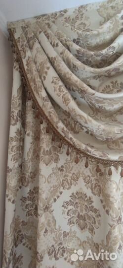 Шторы с ламбрекеном бу