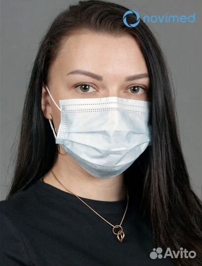 Маски медицинские зxmask 100 шт