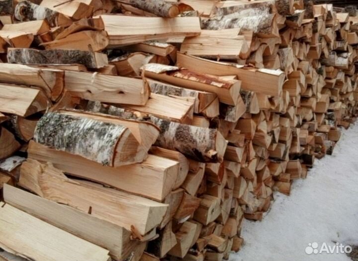 Дрова березовые колотые сухие