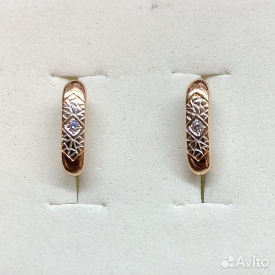 Золотые серьги 585 пробы