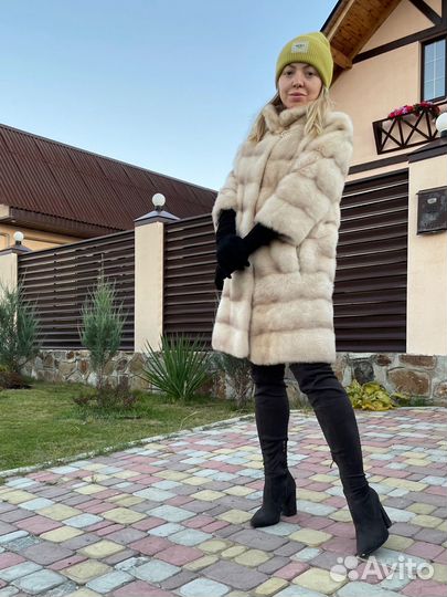 Шуба норковая поперечка 42 44