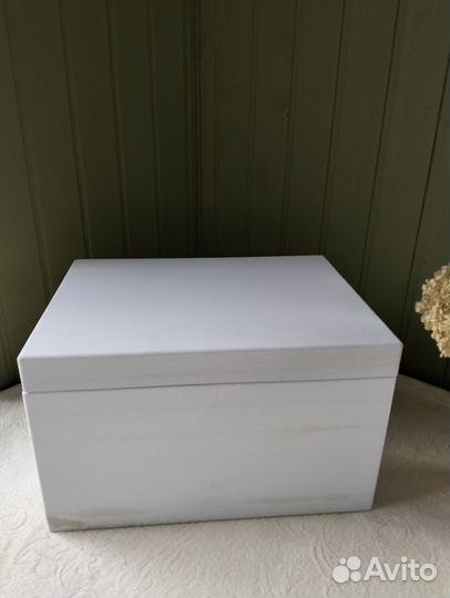 Ящик для хранения с крышкой, сундук деревянный