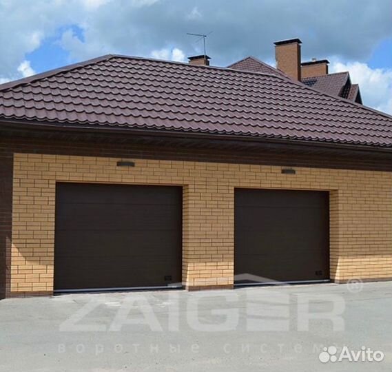 Гаражные ворота zaiger TOP 5000х2100 механические