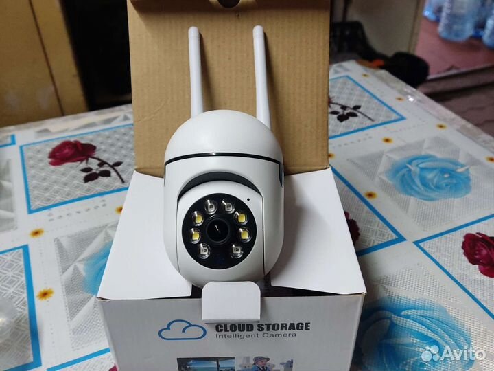 Поворотная камера Wi-Fi, MicroSD