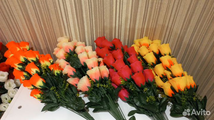 Искусственные цветы букеты роз