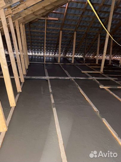 Пенобетон заливка потолков