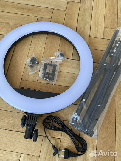 Кольцевая лампа со штативом 45см