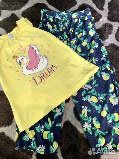 Летний комплект для девочки 116р