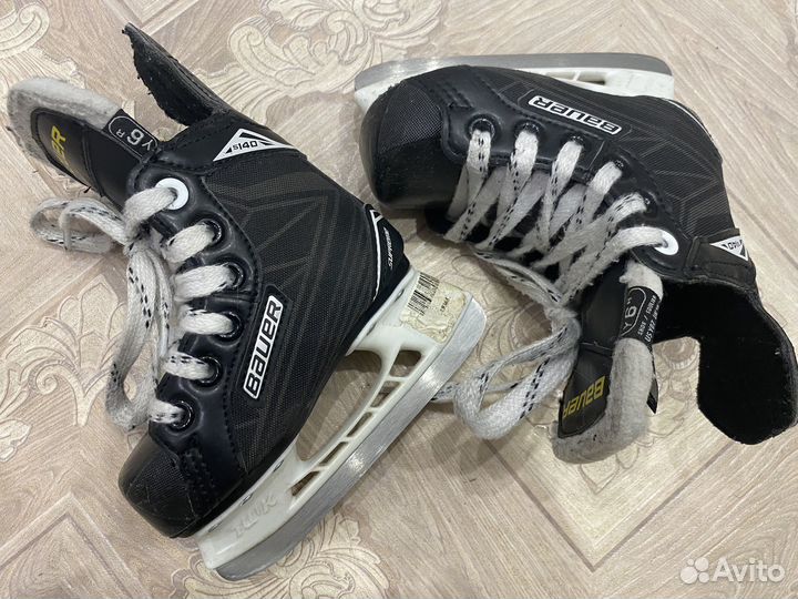 Хоккейные коньки bauer Y6 23,5 размер от 2 лет