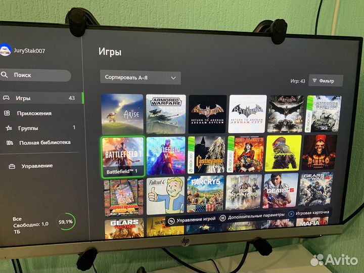 Xbox one s 1tb с играми