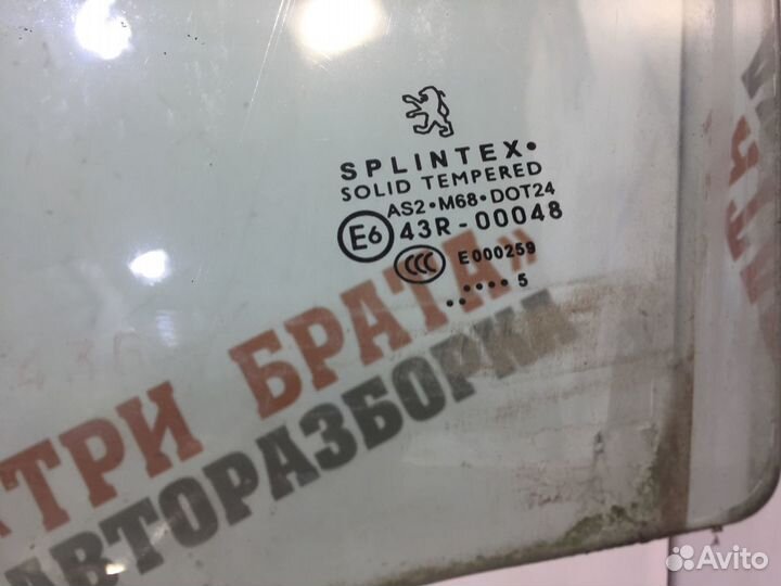 Пежо 307 Стекло двери передней левой AS2