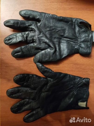Перчатки женские кожаные