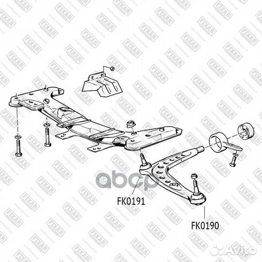 Опора шаровая BMW 3 (E30) 82- нижн.внутр.лев./п