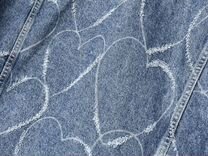 Zara Джинсовая куртка сердечки джинсовка