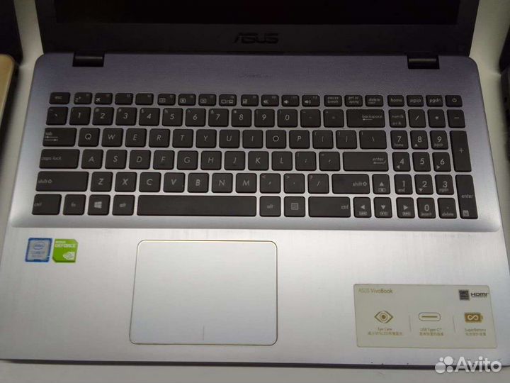 Игровой ноутбук asus gaming core I7 8550/geforce