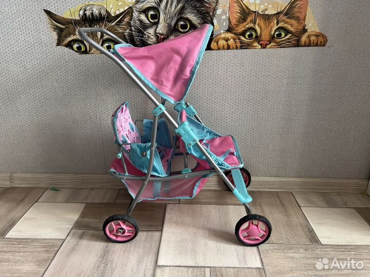 Коляска кукольная для двойняшек