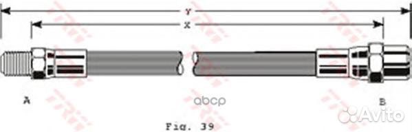 Audi 80/golf I/II/passat B2 L335mm / M10x1 'PH