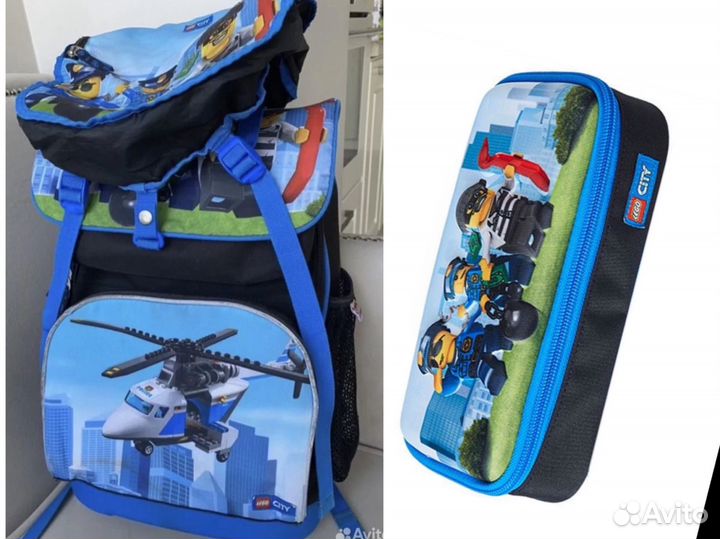 Рюкзак lego Sity с сумкой для обуви 1-4 классс