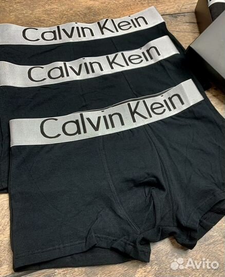 Трусы мужские черные calvin klein