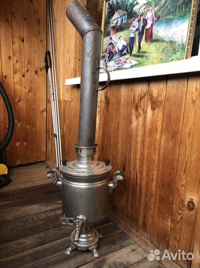 Самовар на дровах старинный