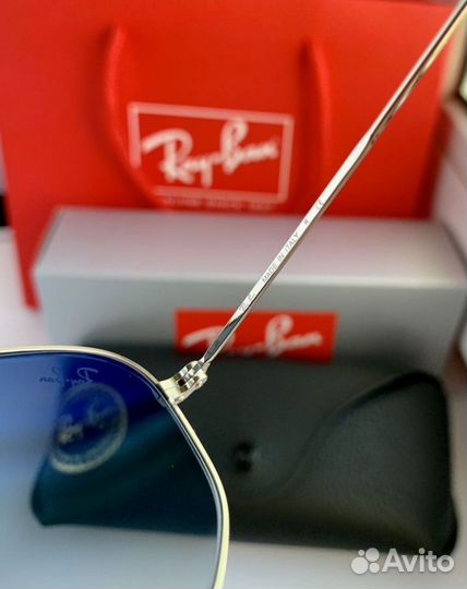 Очки ray ban Hexagonal голубые
