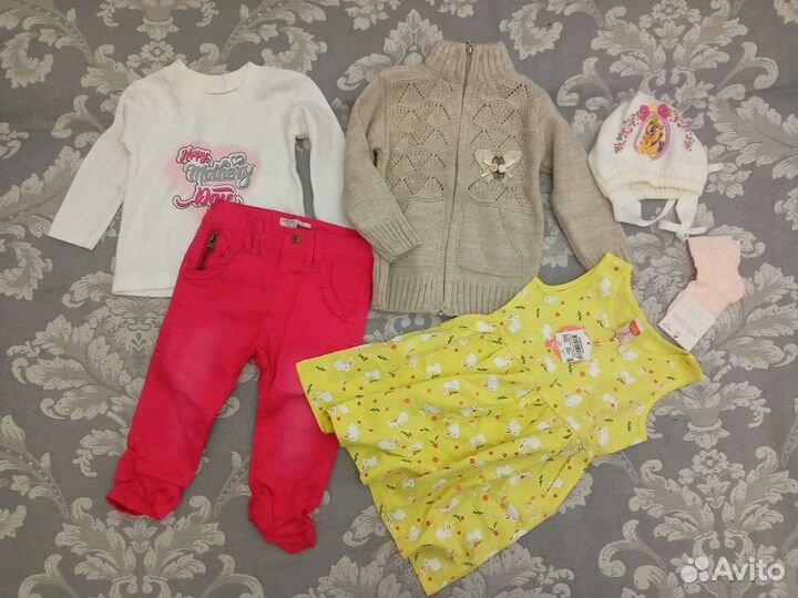 Пакет новых вещей для девочки 1-2 года