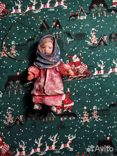 Ватные елочные игрушки