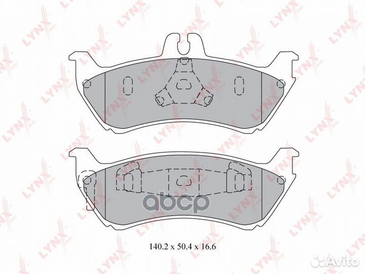Колодки тормозные дисковые зад BD5328 lynxauto