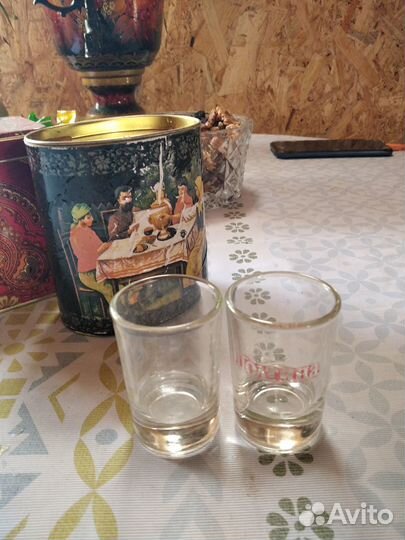 2 баночки 2 рюмочки