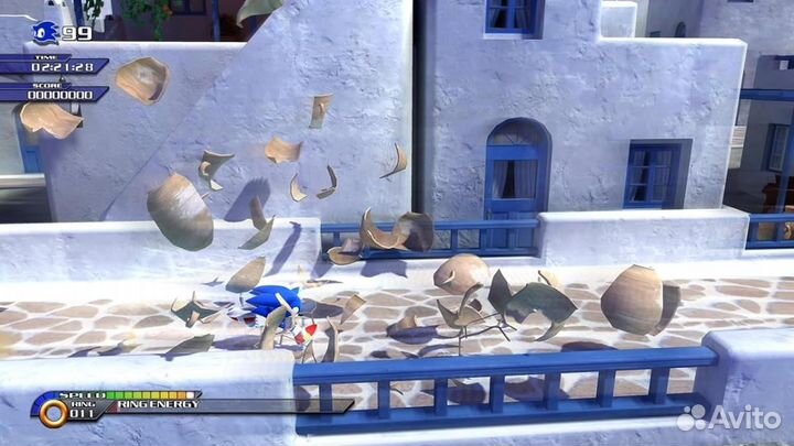 Sonic Unleashed Xbox 360, английская версия