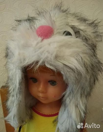 Шапка зимняя Зайчик 50-52см