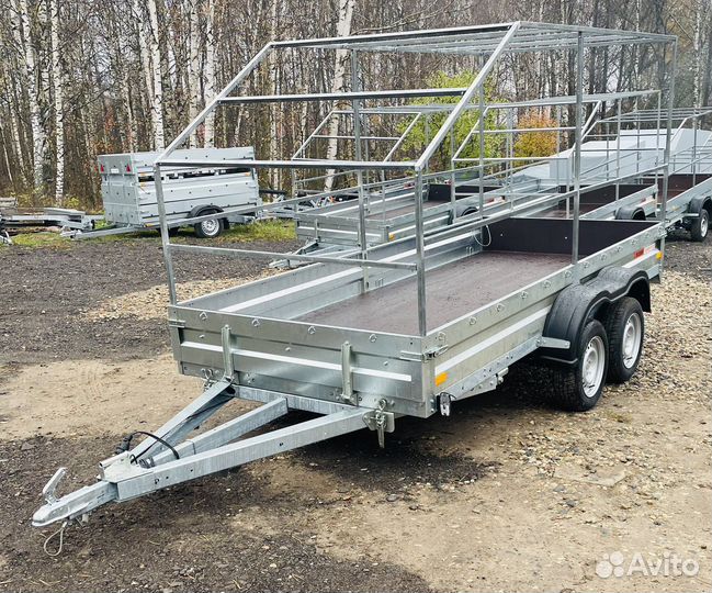 Прицеп 3.6м двухосный без каркаса
