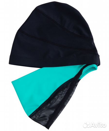 Шапочка для плавания Duplo Black/Aquamarine