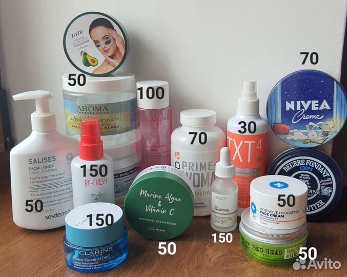 Пустые флаконы от косметики