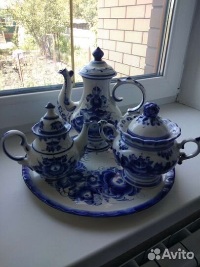 Гжель,фарфор