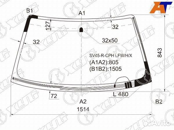 Стекло лобовое toyota camry gracia