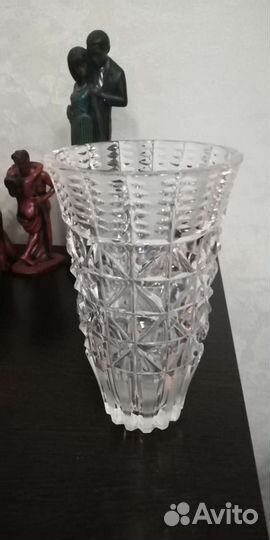 Ваза хрусталь и блюдо