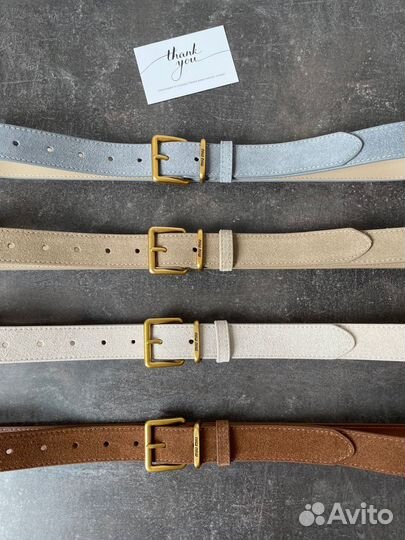 Ремень Miu Miu замшевый