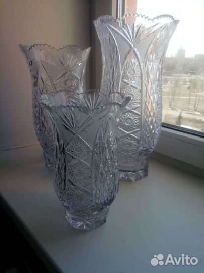 Хрустальная ваза