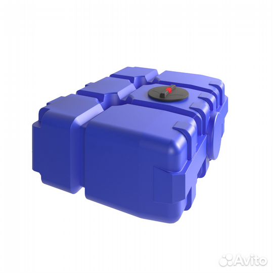 Емкость для воды прямоугольная горизонтальная 2000