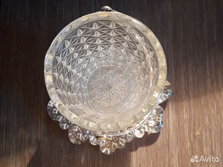 Ведро стеклянное и подставка из СССР