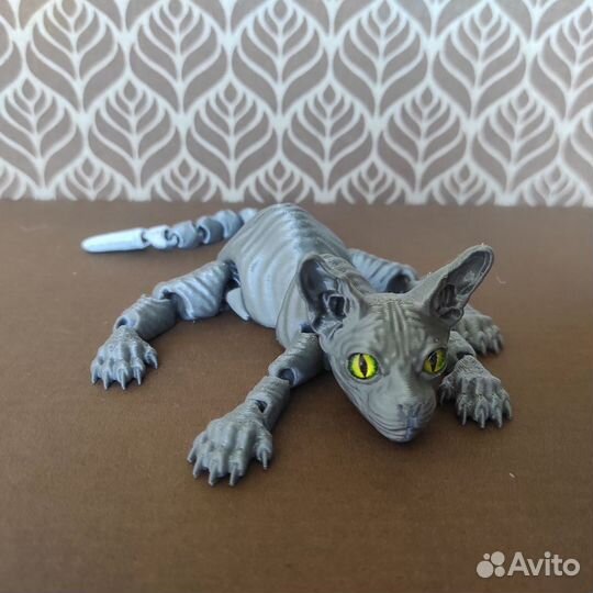 Кот сфинкс.Подвижная 3D игрушка